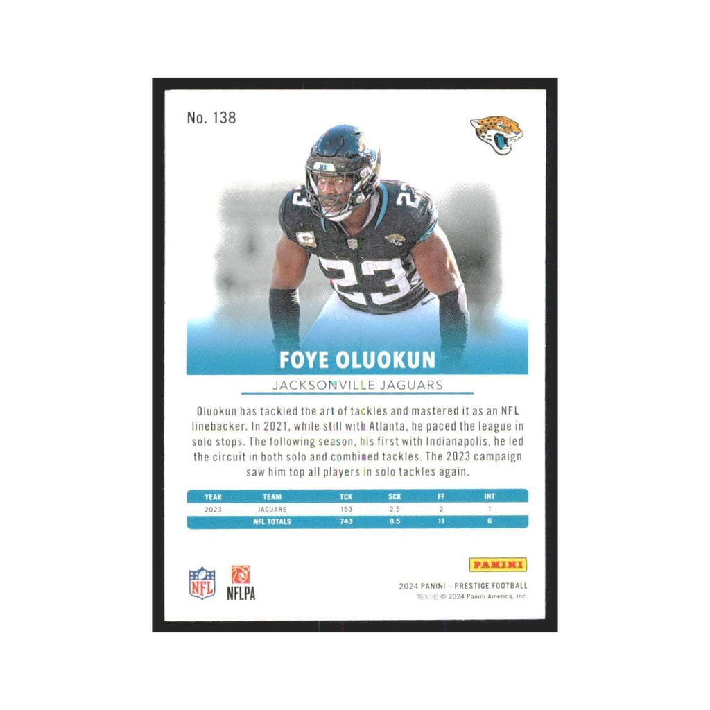 2024 Panini Prestige Foye Oluokun Jaguars #138