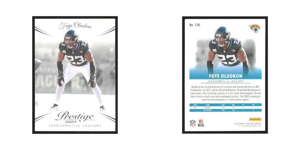 2024 Panini Prestige Foye Oluokun Jaguars #138