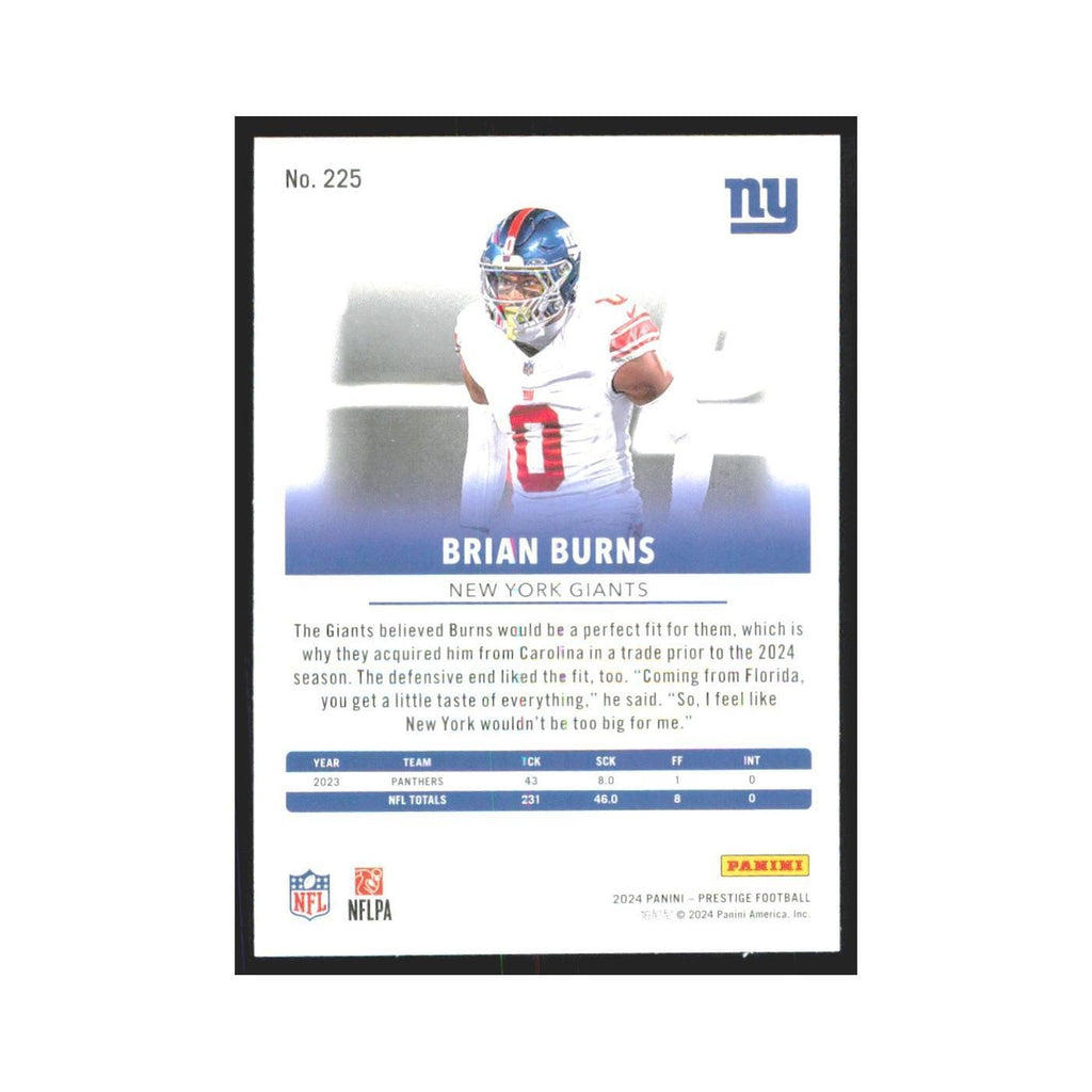 2024 Panini Prestige Brian Burns Giants #225