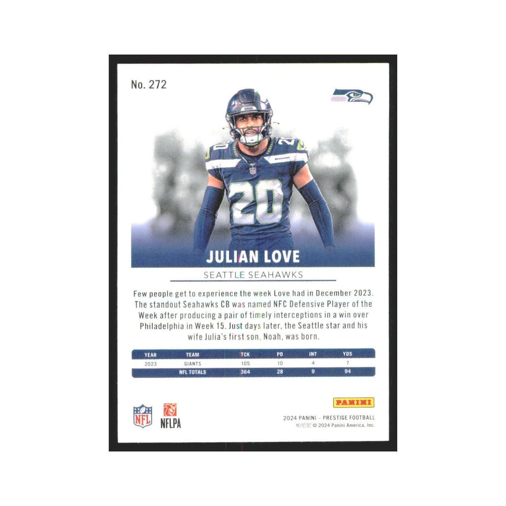 2024 Panini Prestige Julian Love Seahawks #272