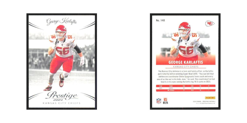 2024 Panini Prestige George Karlaftis Chiefs #148