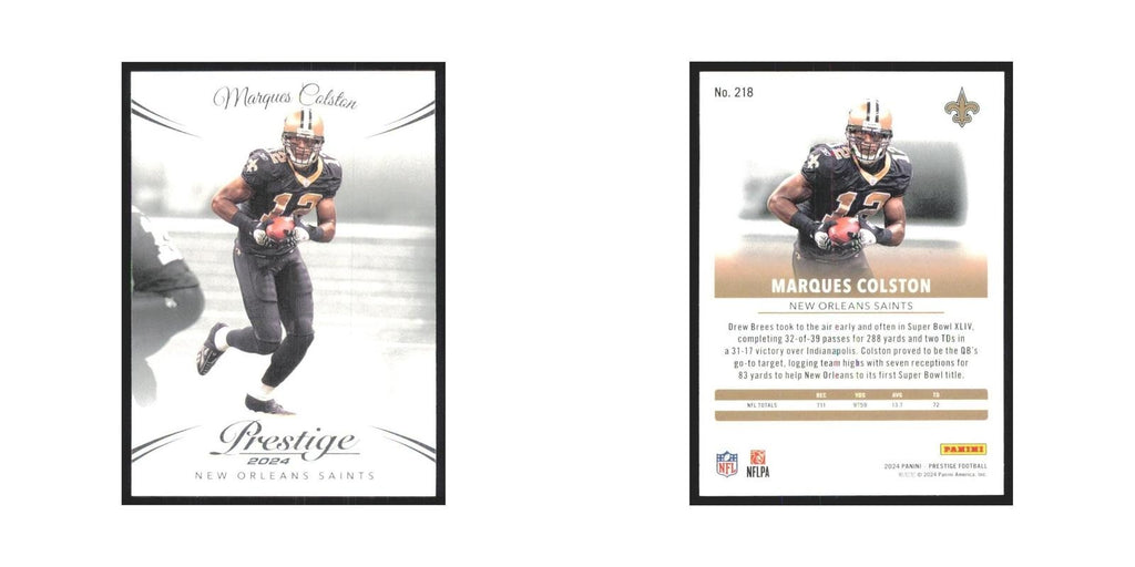 2024 Panini Prestige Marques Colston New Orlean Saints #218