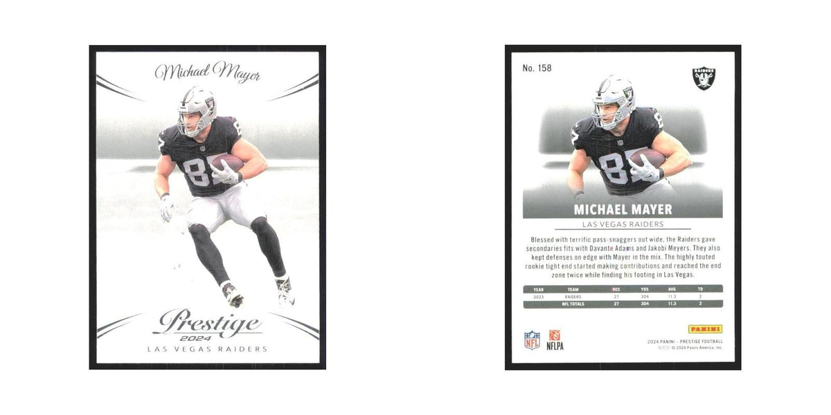 2024 Panini Prestige Michael Mayer Raiders #158