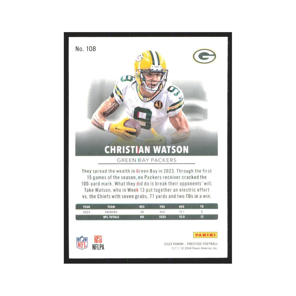 2024 Panini Prestige Christian Watson Packers #108