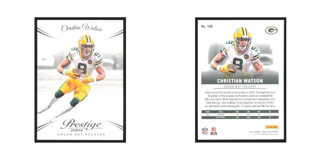 2024 Panini Prestige Christian Watson Packers #108