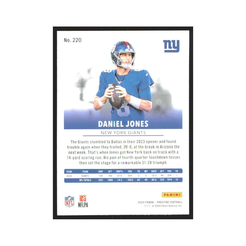 2024 Panini Prestige Daniel Jones Giants #220