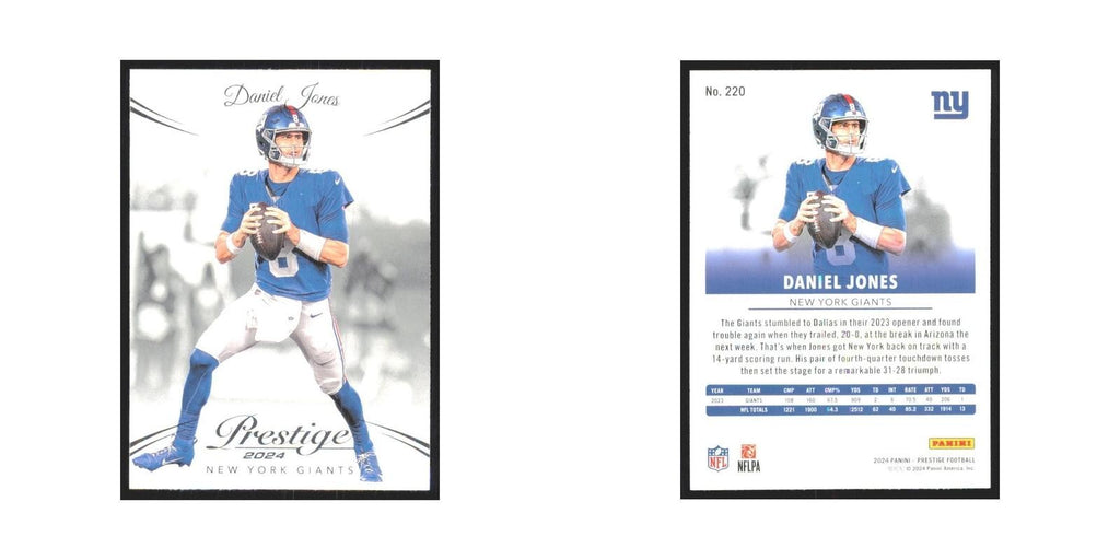 2024 Panini Prestige Daniel Jones Giants #220