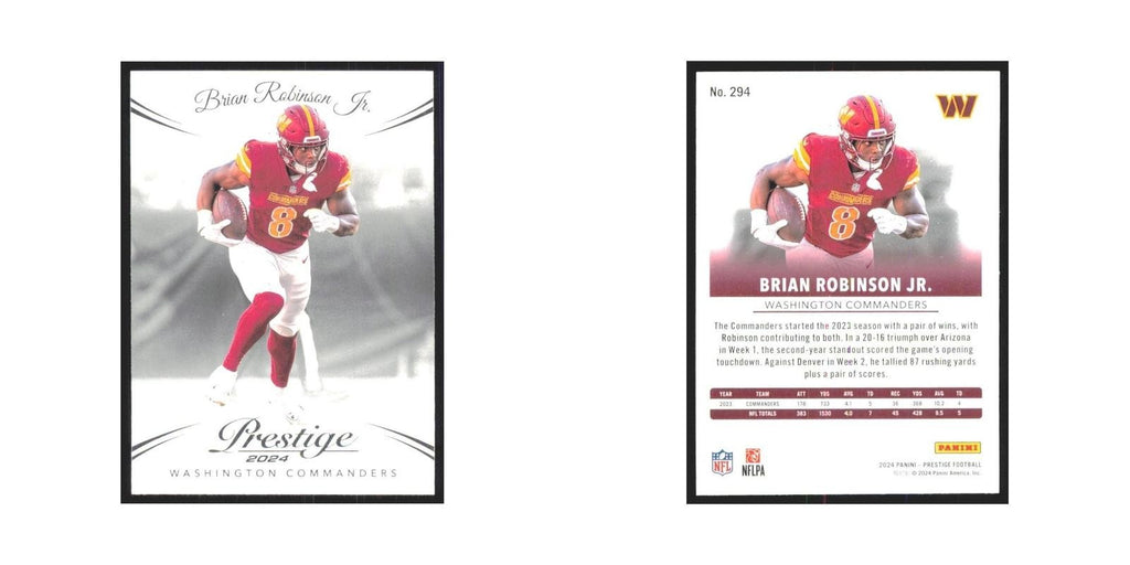 2024 Panini Prestige Brian Robinson Jr Commanders #294