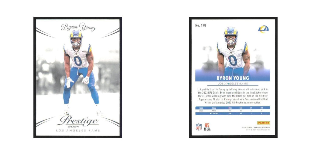 2024 Panini Prestige Byron Young Rams #178