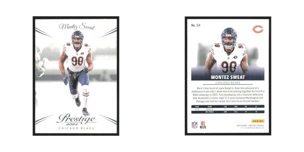 2024 Panini Prestige Montez Sweat Bears #54