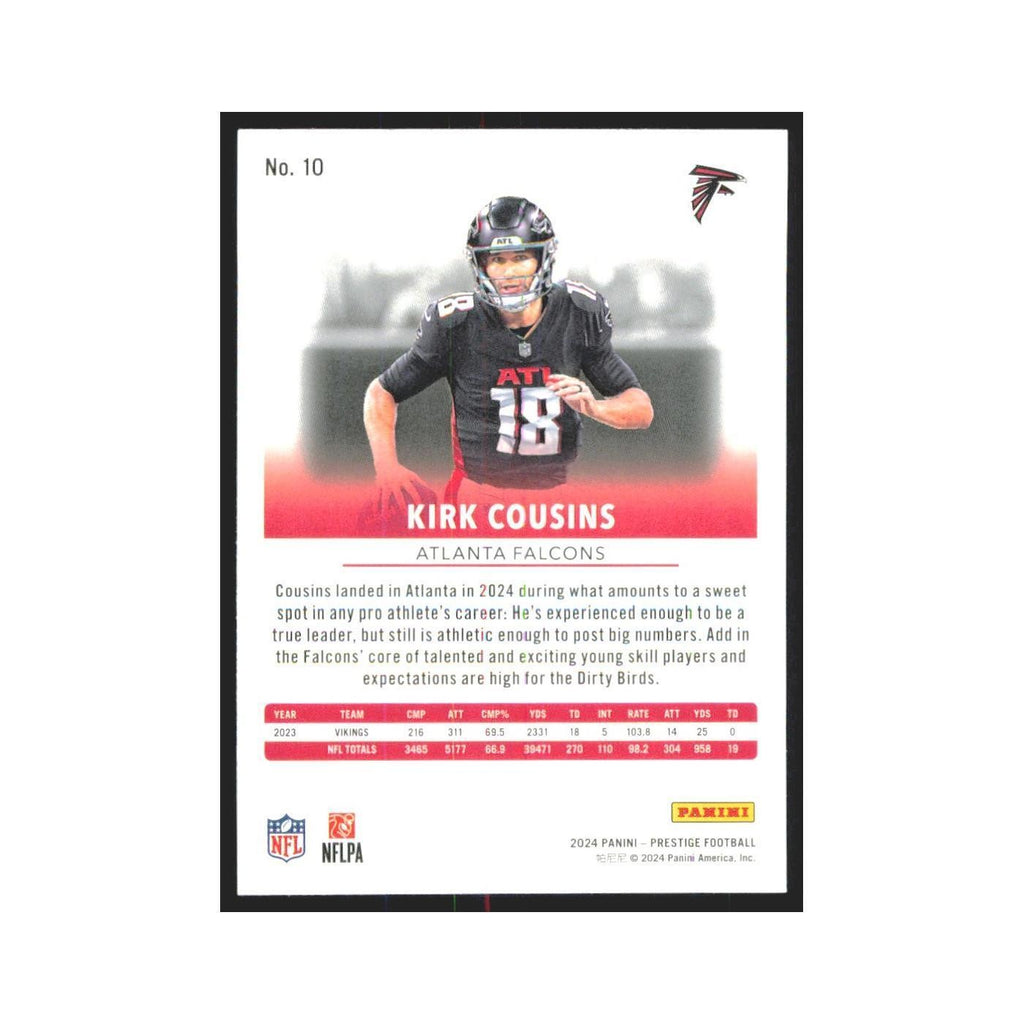 2024 Panini Prestige Kirk Cousins Falcons #10