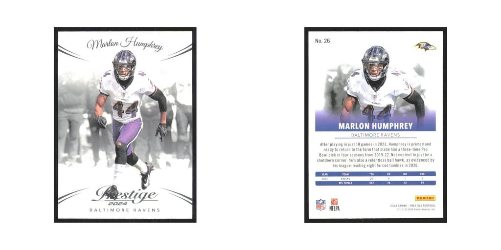 2024 Panini Prestige Marlon Humphrey Ravens #26