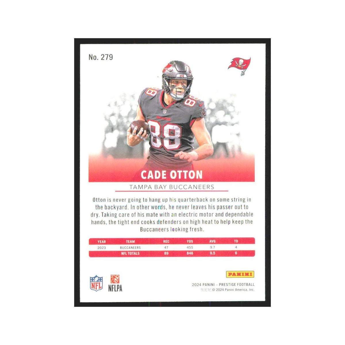 2024 Panini Prestige Cade Otton Buccaneers #279