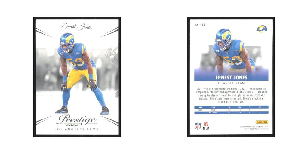 2024 Panini Prestige Ernest Jones Rams #177