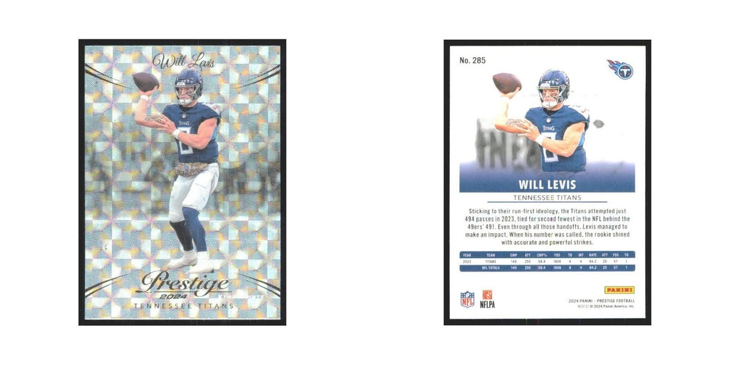2024 Panini Prestige Will Levis Titans #285