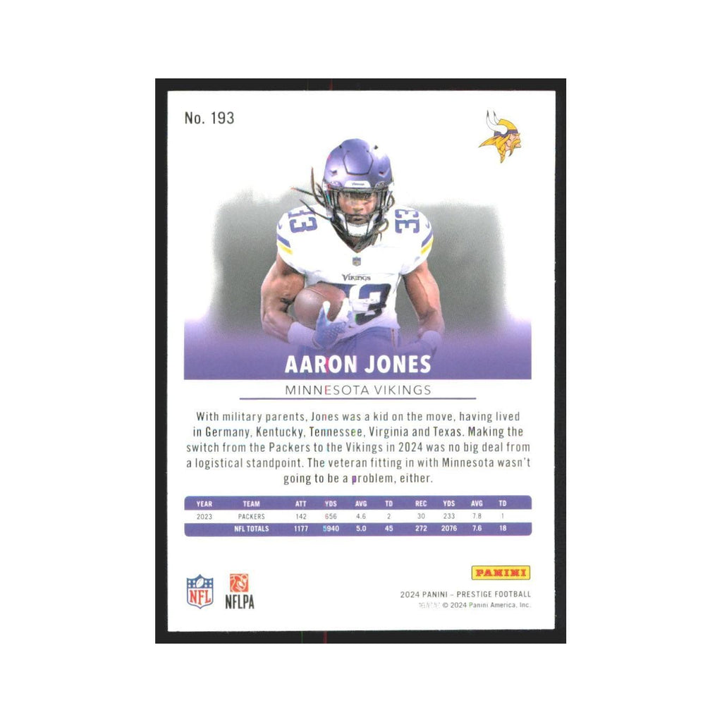 2024 Panini Prestige Aaron Jones Vikings #193