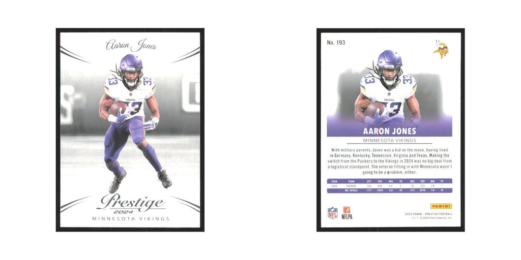 2024 Panini Prestige Aaron Jones Vikings #193