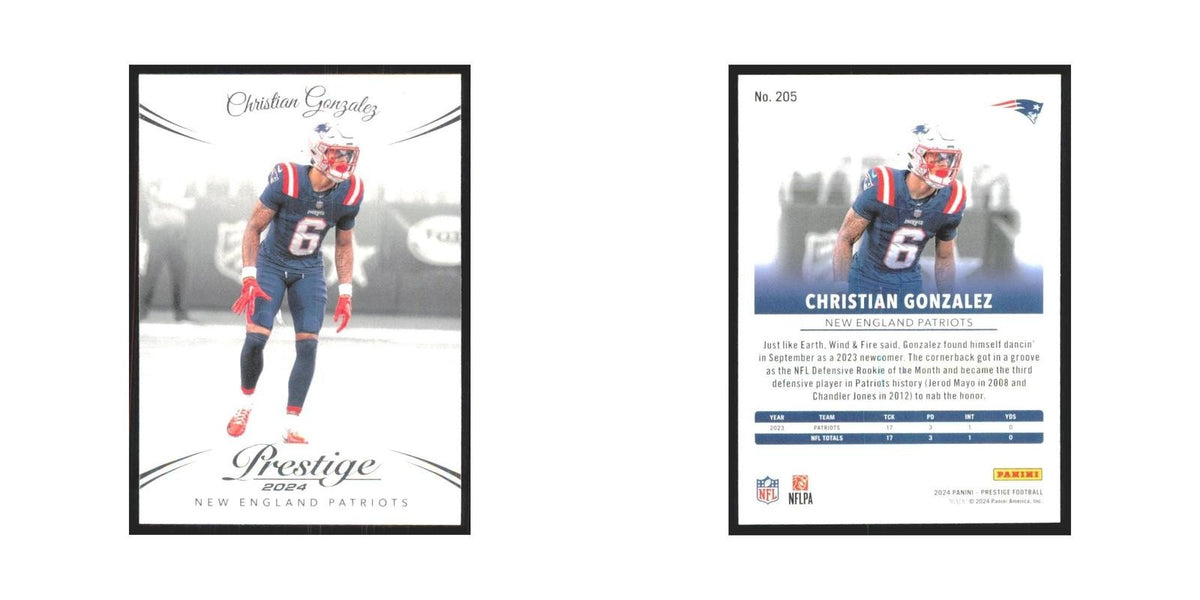 2024 Panini Prestige Christian Gonzalez Patriots #205