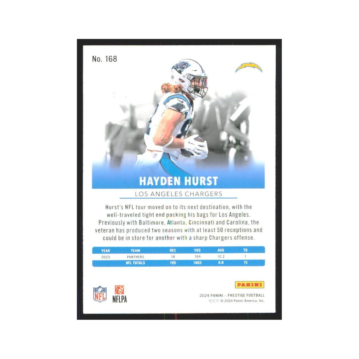 2024 Panini Prestige Hayden Hurst Packers #168