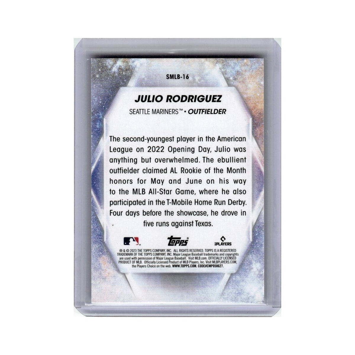 Julio Rodriguez 2023 Topps Stars of MLB #SMLB-16 Seattle Mariners NM