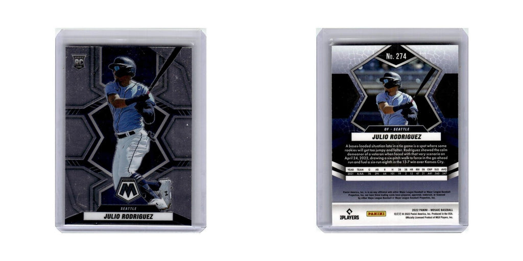 Julio Rodriguez 2022 Panini Mosaic #274 Seattle Mariners Baseball Card NM