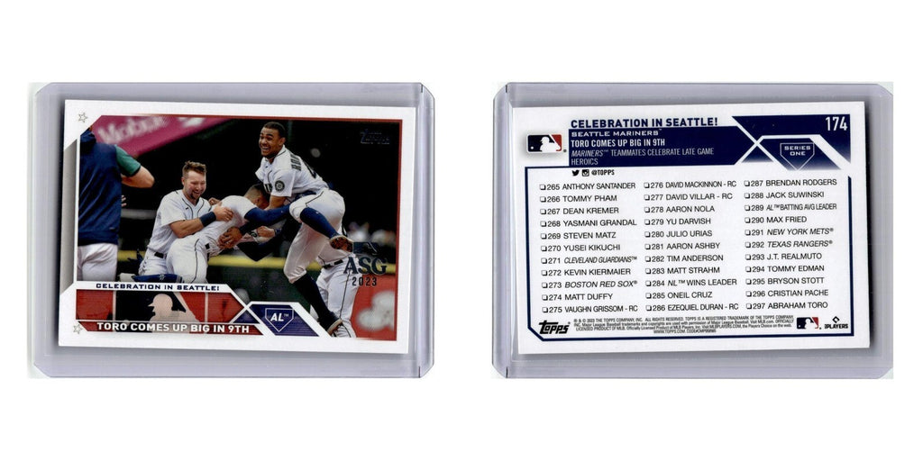 Celebration in Seattle! 2023 Topps #174 Baseball Card NM