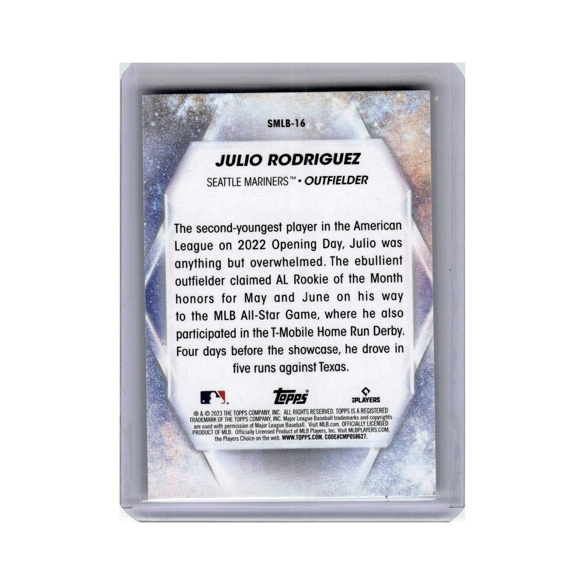 Julio Rodriguez 2023 Topps Stars of MLB #SMLB-16 Seattle Mariners NM