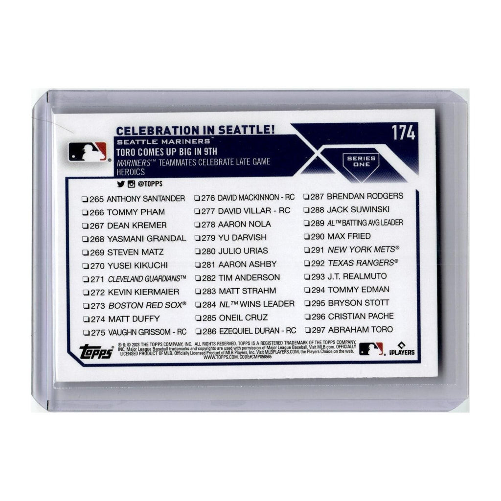 Celebration in Seattle! 2023 Topps #174 Baseball Card NM