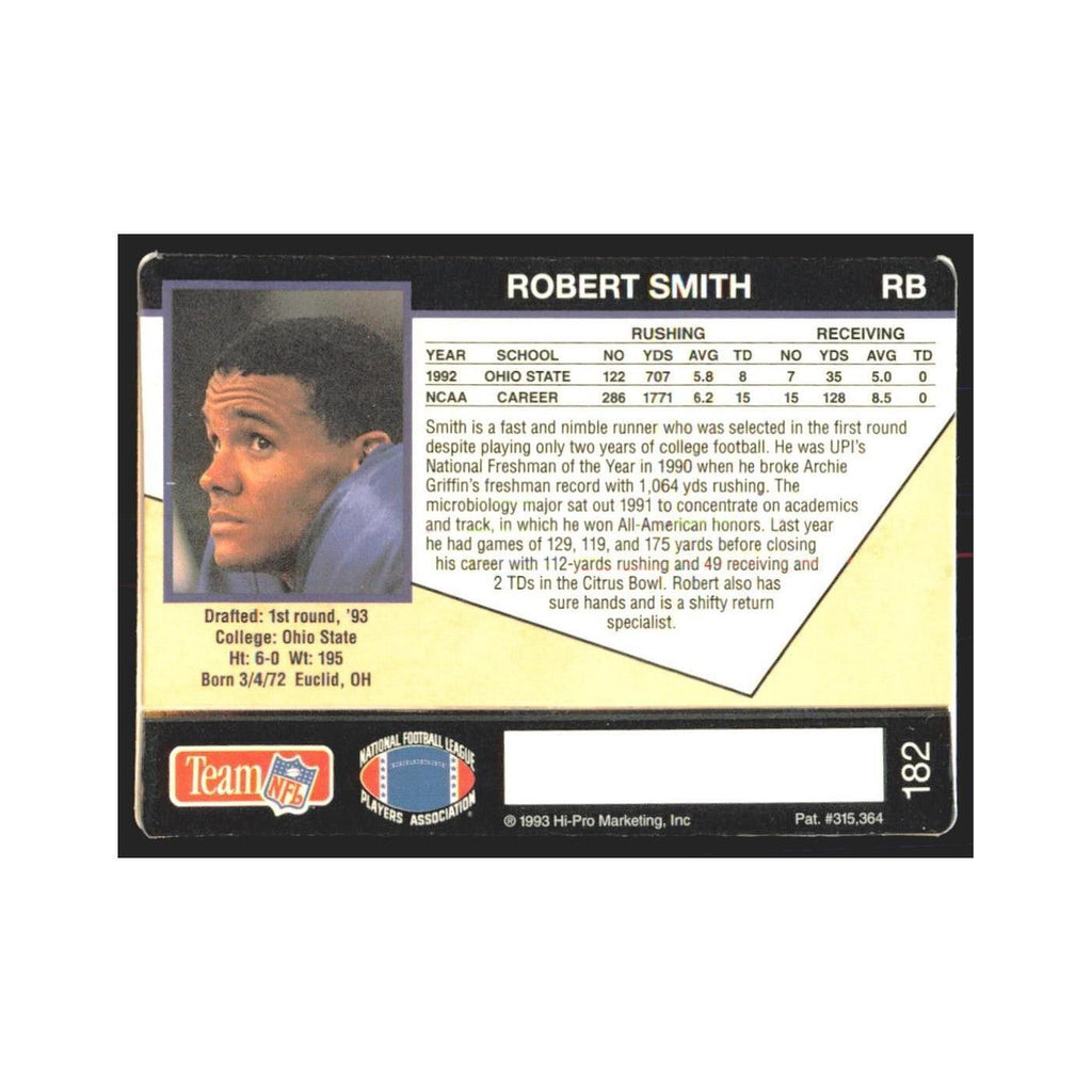 1993 Action Packed Robert Smith Vikings #182