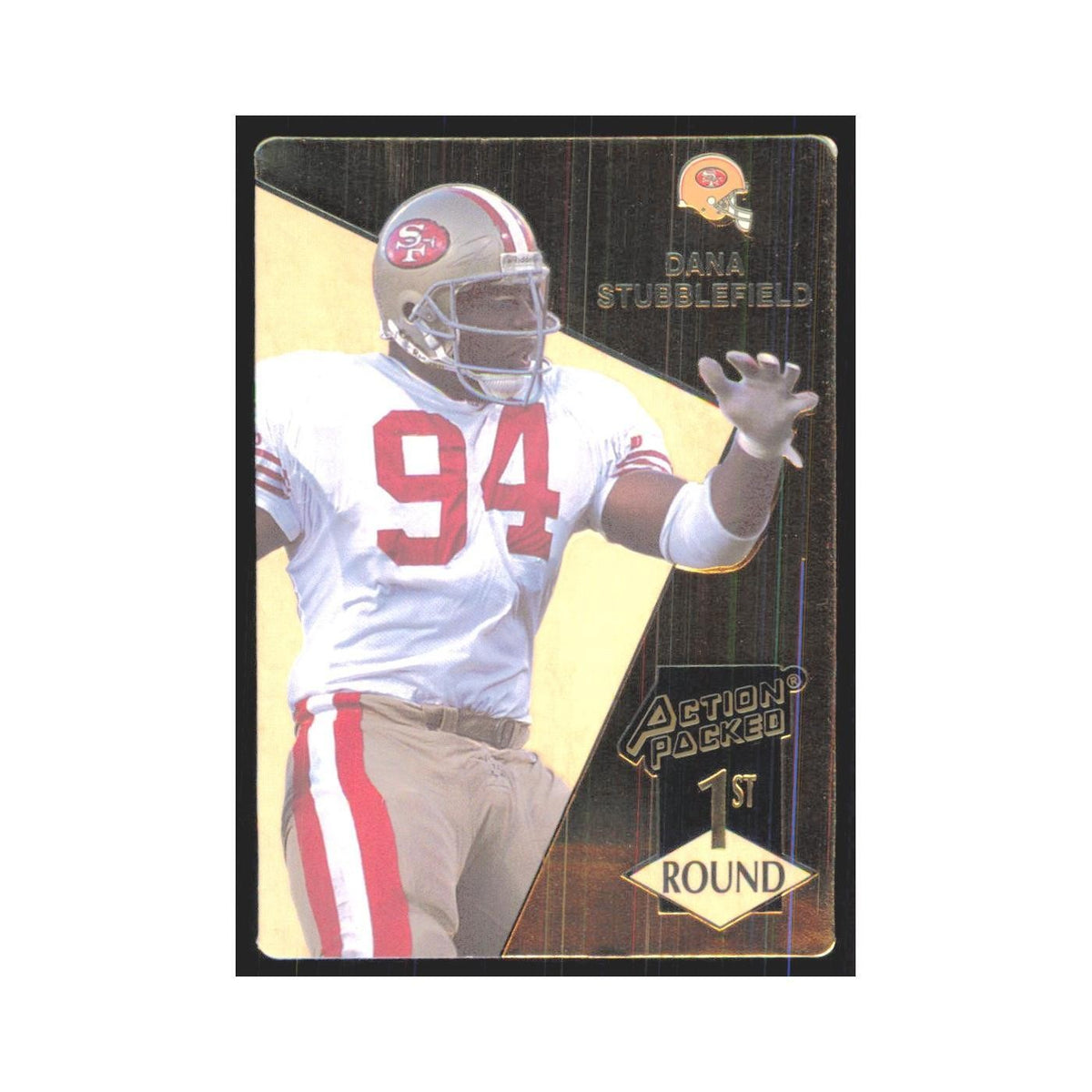 1993 Action Packed Dana Stubblefield 49ers #187