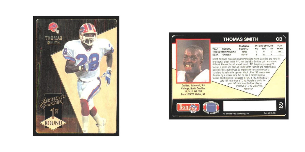 1993 Action Packed Thomas Smith Bills #189