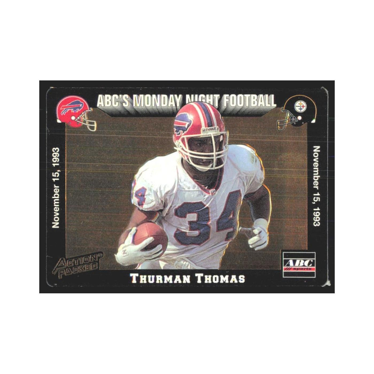 1993 Action Packed Thurman Thomas Bills #43