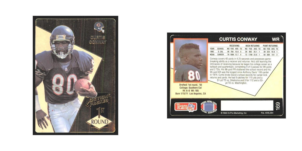1993 Action Packed Curtis Conway Bears #169
