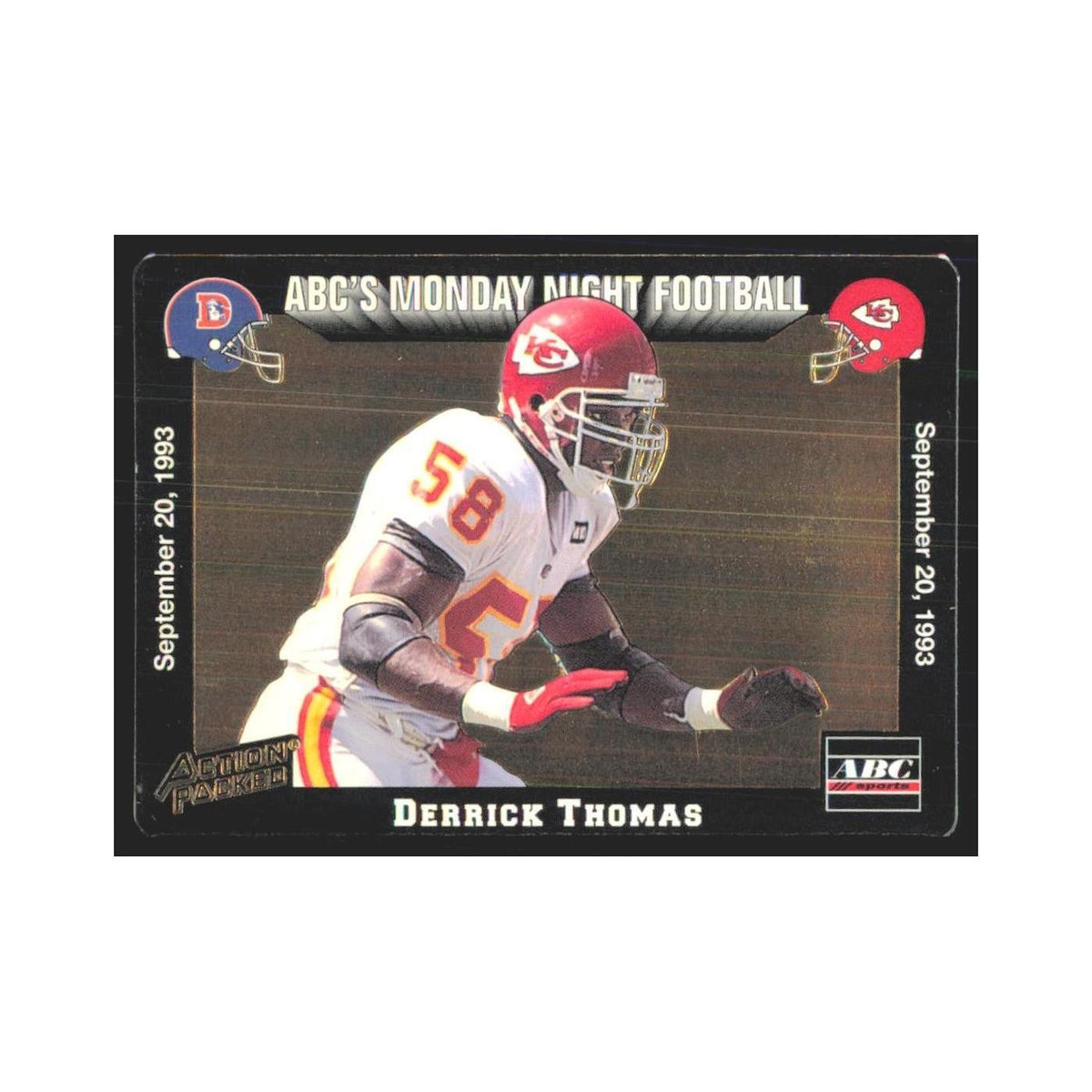 1993 Action Packed Derrick Thomas Chiefs #12