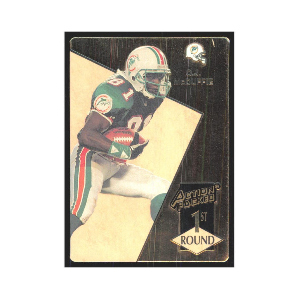 1993 Action Packed O.J. McDuffie Dolphins #186
