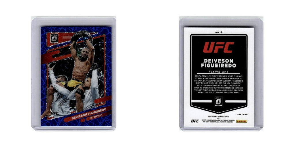 Deiveson Figueiredo 2022 Donruss Optic UFC Blue Velocity #4 Baseball Card NM