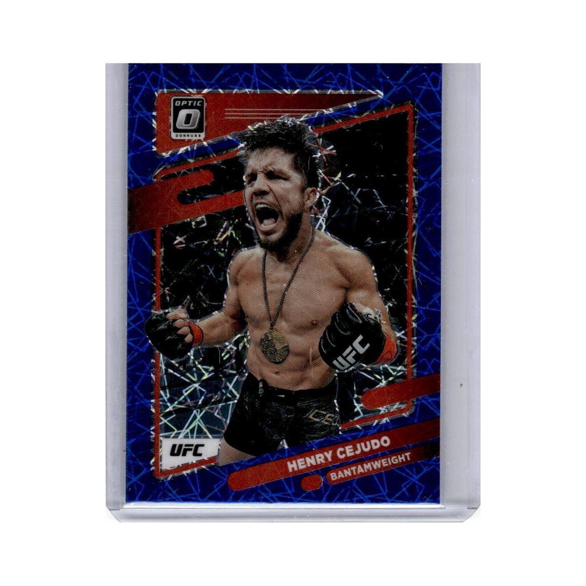 Henry Cejudo 2022 Donruss Optic UFC Blue Velocity #77 Baseball Card NM