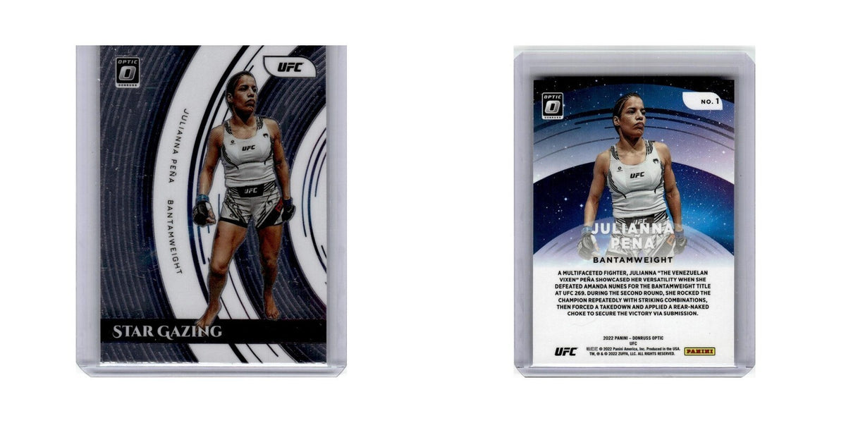 Julianna Pena 2022 Donruss Optic UFC #1 Baseball Card NM
