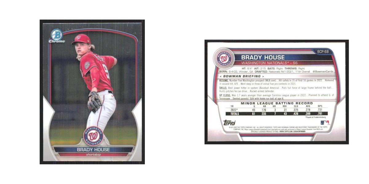 2023 Bowman Chrome Brady House Nationals #BCP-68