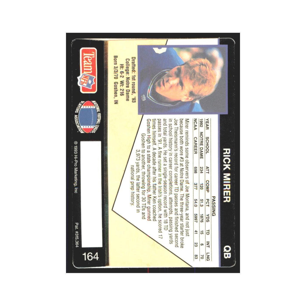 1993 Action Packed Rick Mirer Seahawks #164