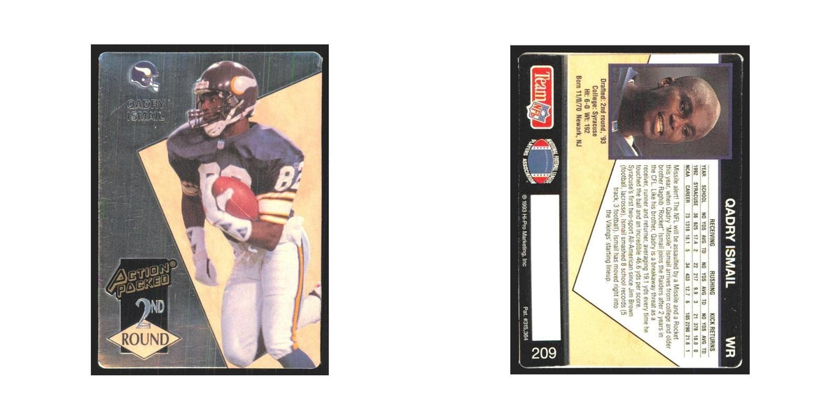 1993 Action Packed Qadry Ismail Vikings #209
