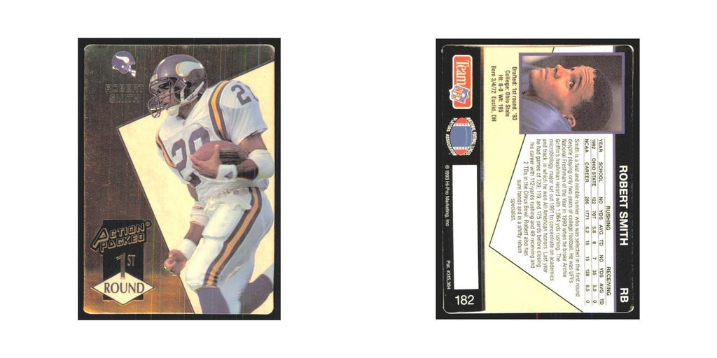 1993 Action Packed Robert Smith Vikings #182