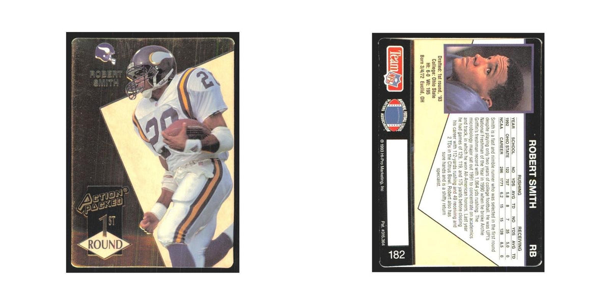 1993 Action Packed Robert Smith Vikings #182