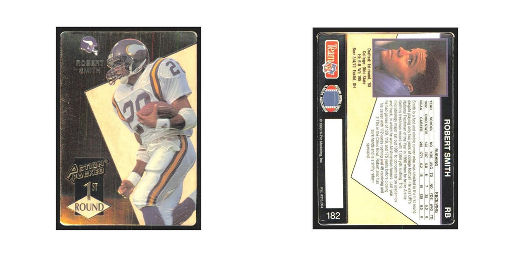 1993 Action Packed Robert Smith Vikings #182