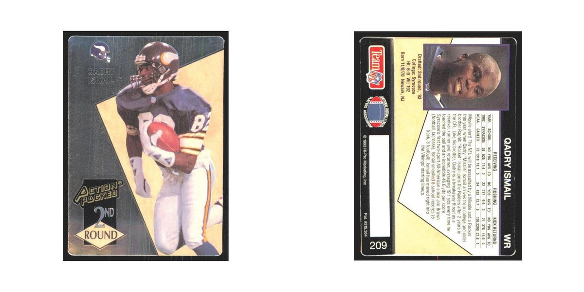 1993 Action Packed Qadry Ismail Vikings #209