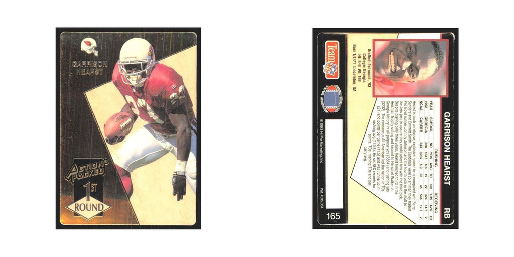 1993 Action Packed Garrison Hearst Phoenix Cardinals #165
