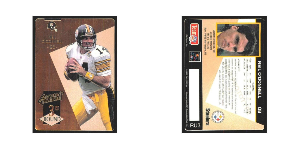 1993 Action Packed Neil O'Donnell Steelers #RU3