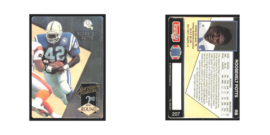 1993 Action Packed Roosevelt Potts Colts #207