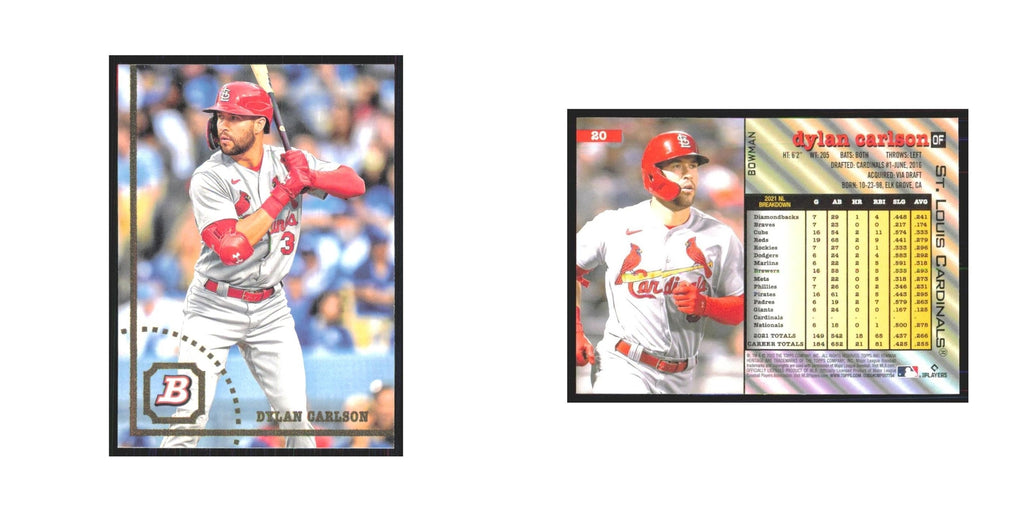 2022 Bowman Heritage Dylan Carlson Cardinals #20