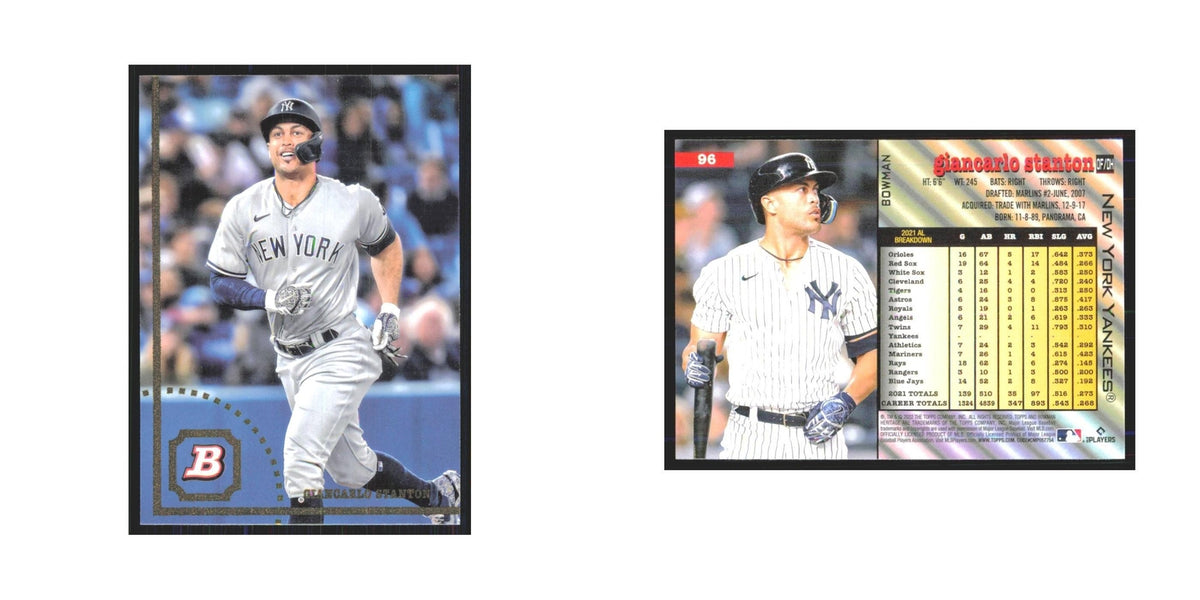 2022 Bowman Heritage Giancarlo Stanton Yankees #96